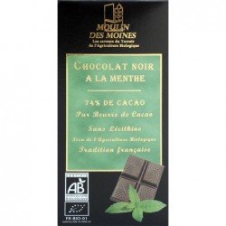Chocolat noir menthe 74% -...